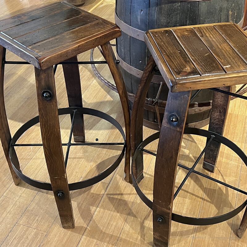 Stools Wine Barrel Stave, 30 H, Size: PAIR