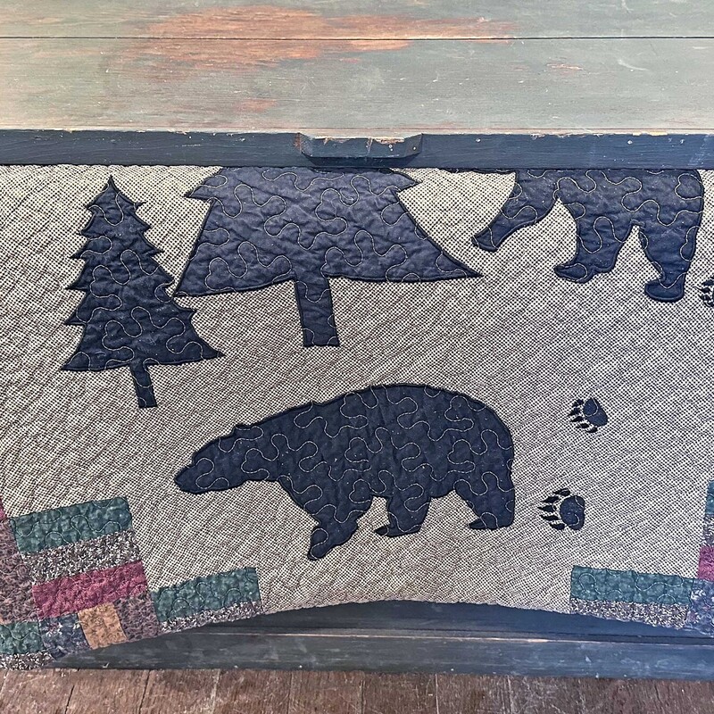 90x90 Bear Coverlet W/Shm