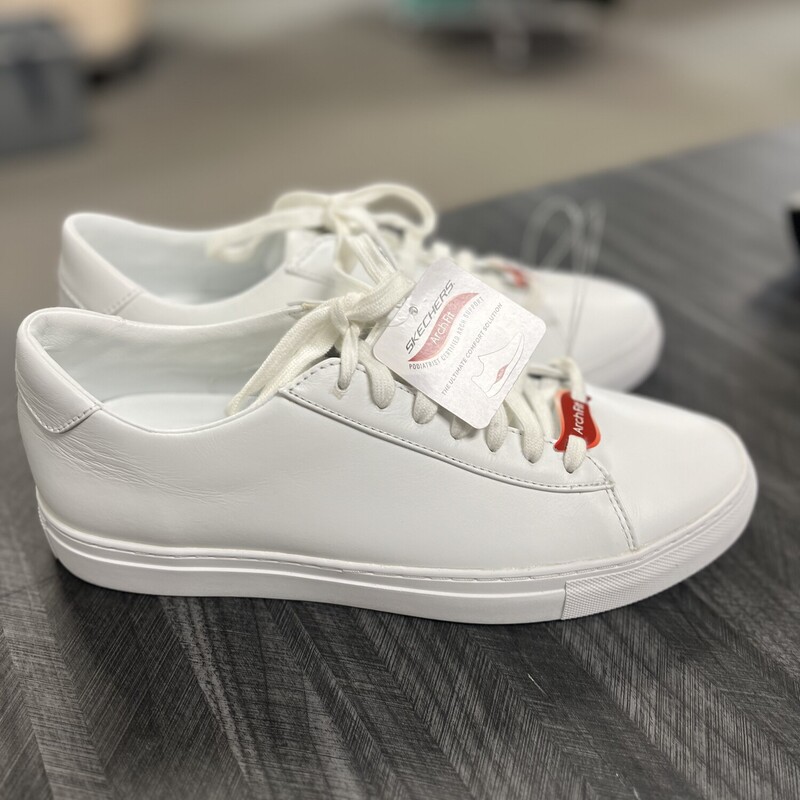 New White Skechers, Size: 9.5