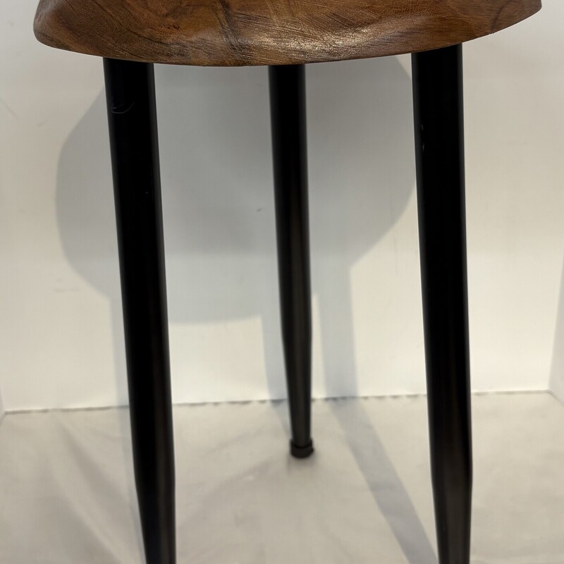 Wood Top Metal Base