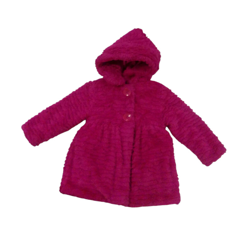 Jacket: Pink Hooded Fur