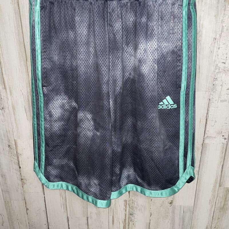 14/16 Grey Dye Teal Short, Grey, Size: Boy 10 Up