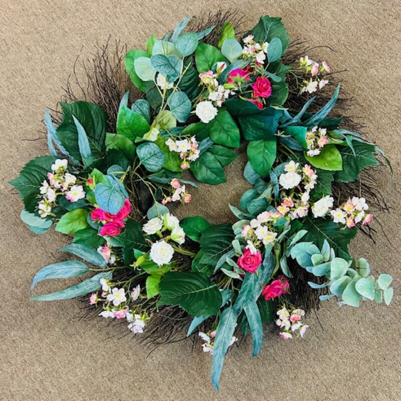 Spring Rose Eucalyptus