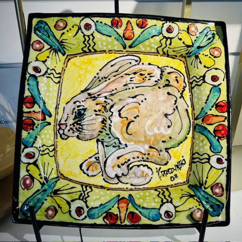R Korczynski Bunny Plate