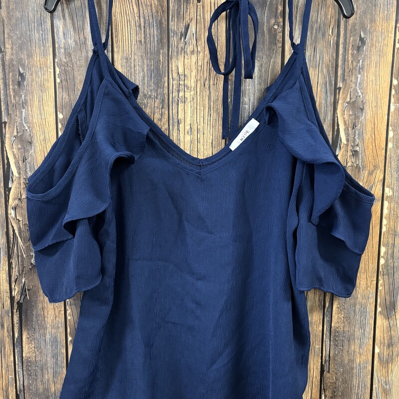 Navy Blue Top, Size: Medium