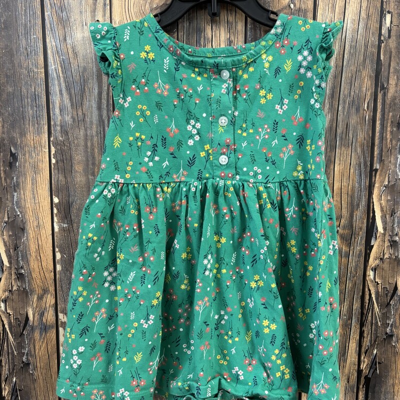 Green Floral Dress