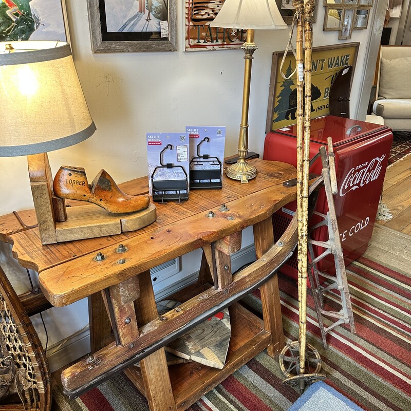 Vintage Sled Sofa Table
