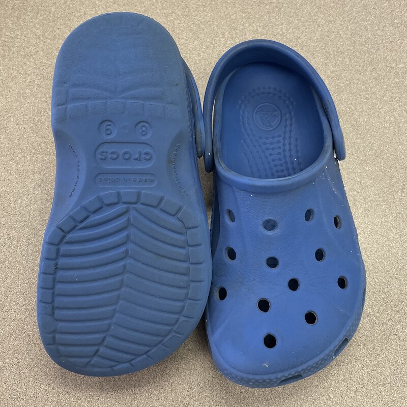 Crocs Clog, Blue, Size: 8-9T