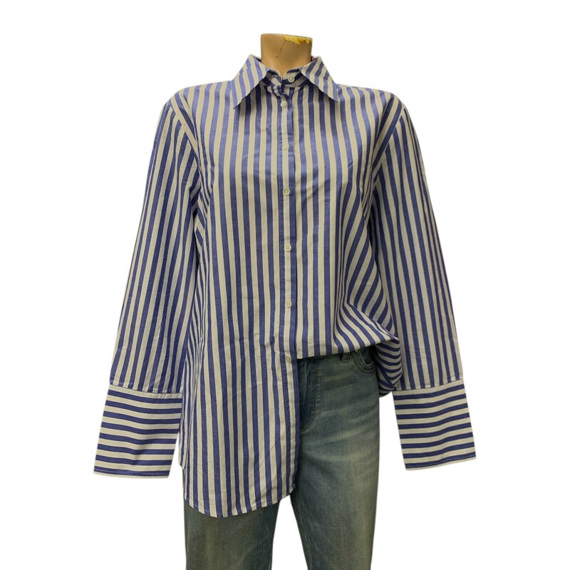 Banana Republic, Blue/whi, Size: L