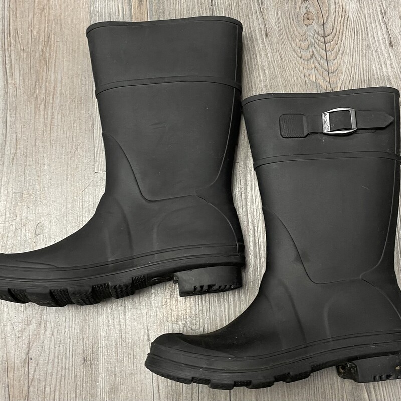 Kamik Rain Boots, Black, Size: 4Y