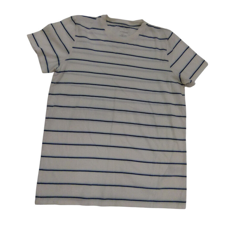 Shirt: White Blue Stripes