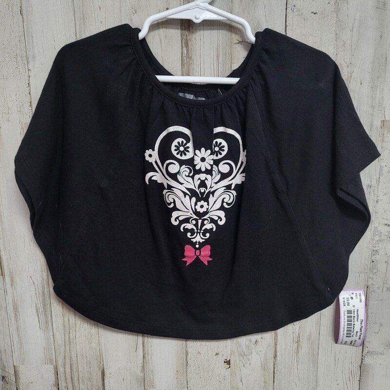 18m Black Batwing Top, Black, Size: Girl 18-24