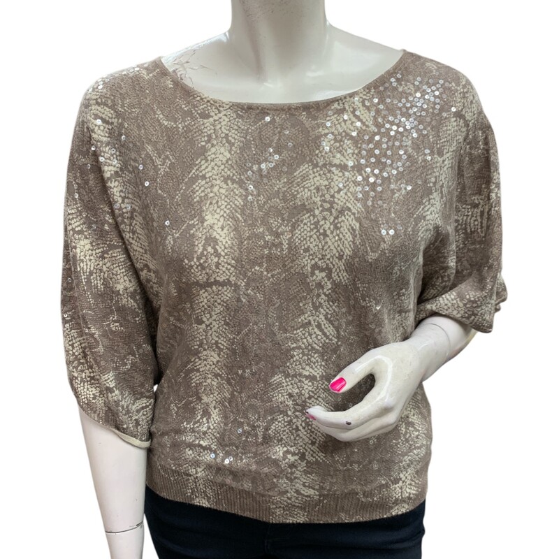 International Co, Brwn/whi, Size: L