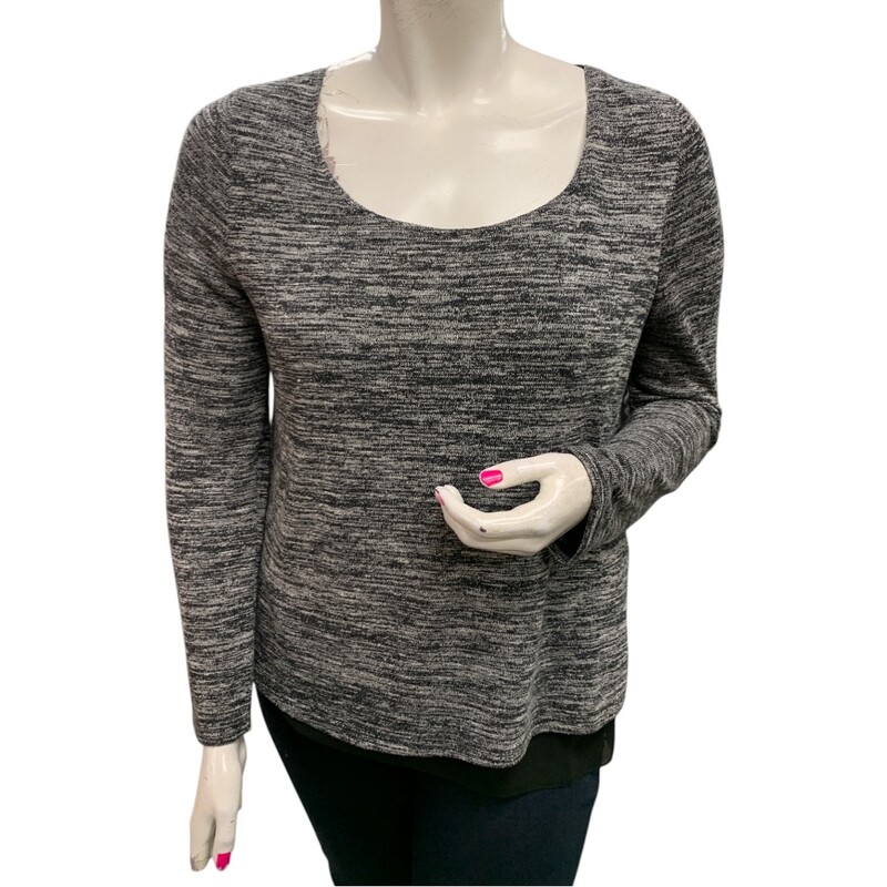 Papllon Top, Blk/grey, Size: XL