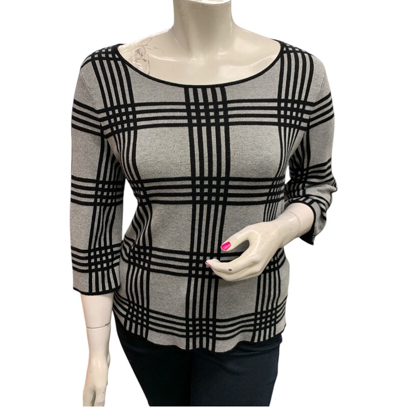 Melanie Lyne, Grey/blk, Size: XL