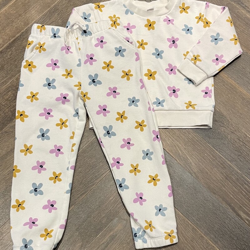 Joe Fresh Sweat Set, Floral, Size: 5Y