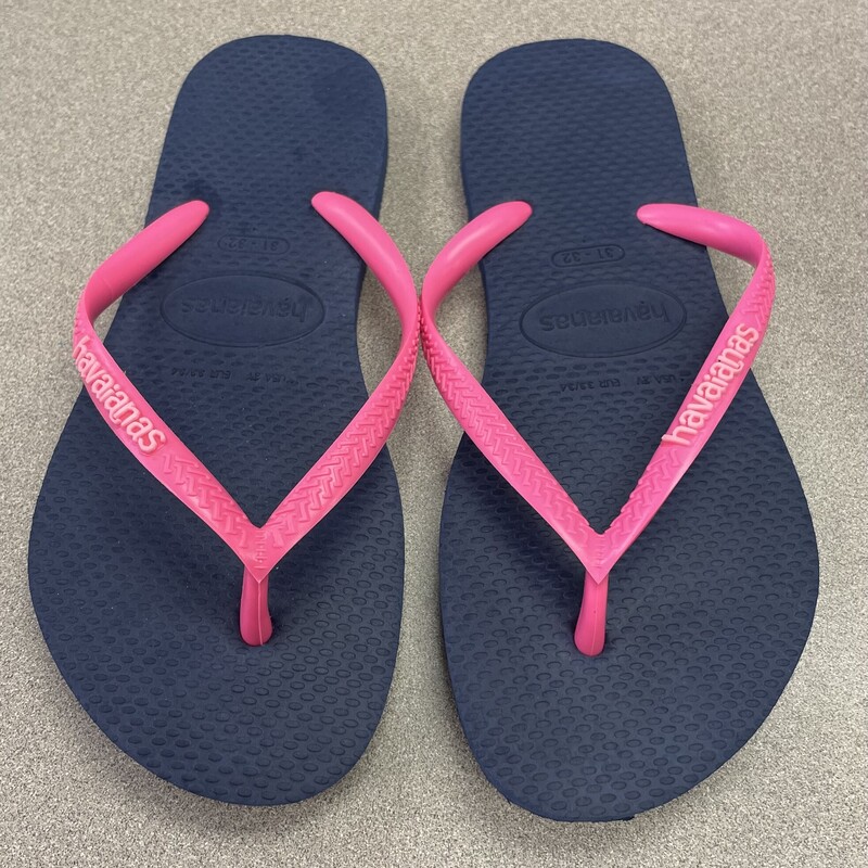 Havaianas Flip Flop, Navy, Size: 2Y