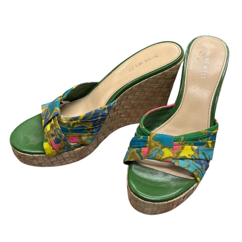 Nine West, Gren/mul, Size: 7.5