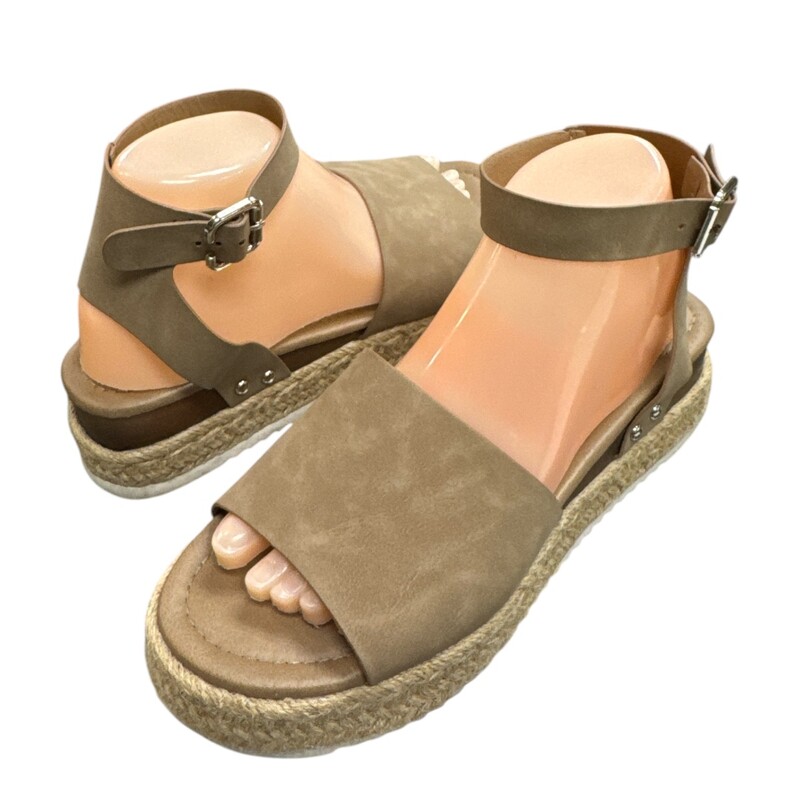 George Sandals, Brown, Size: 8