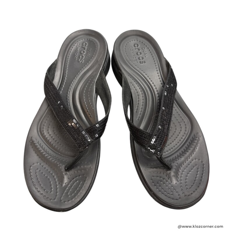 Crocks, Black, Size: 10