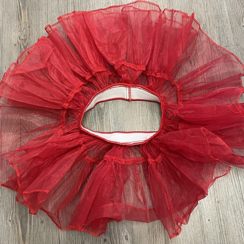 Crinoline Tutu, Red, Size: 5-8Y