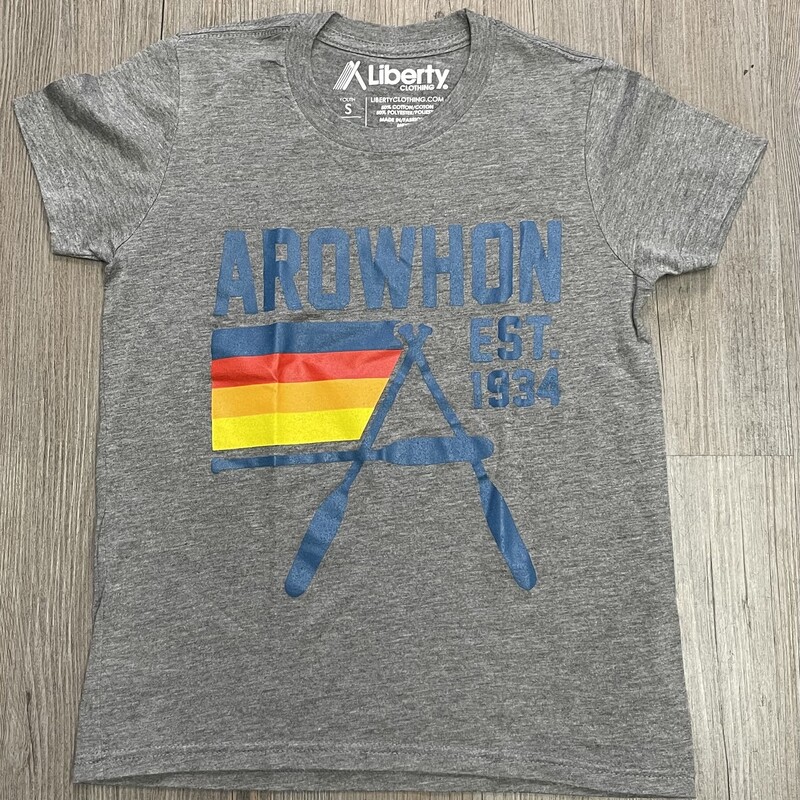 Arowhon Tee Shirt, Grey, Size: 10Y