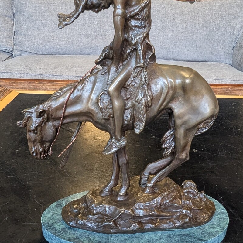 End Of The Trail Fraser, Bronze, Sculpture
11 x 6 x 14h