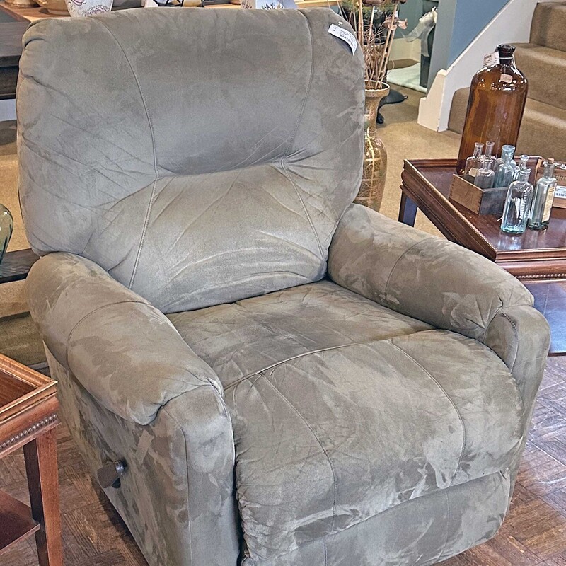 Green Fabric Recliner