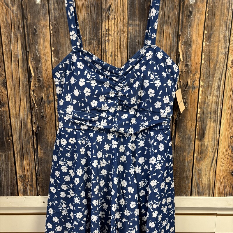 NWT Blue White Bathing Su