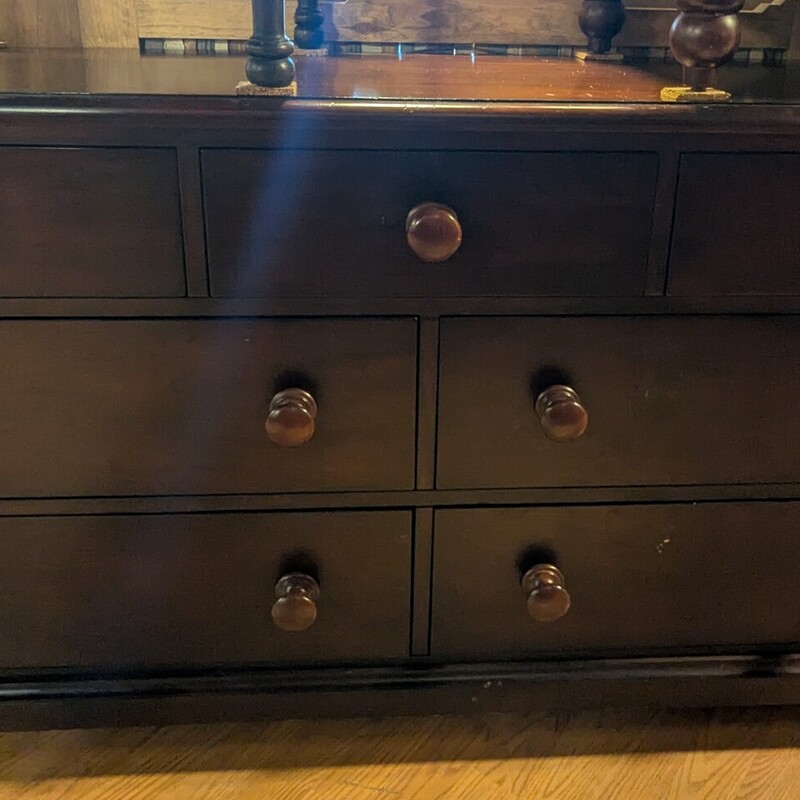Pottery Barn Catalina, DkStn, 7 Drawer
56 x 18 x 31h