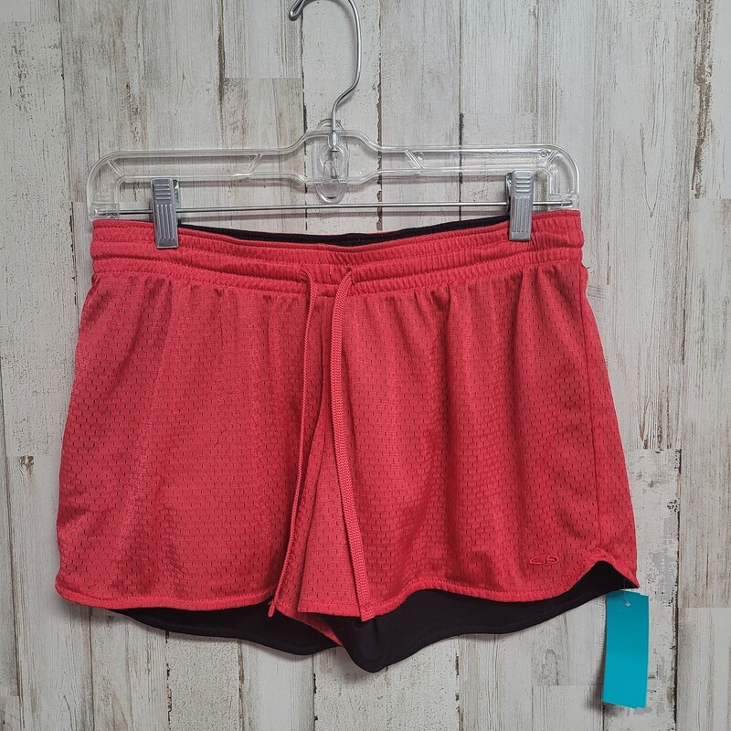 M Red Mesh Shorts, Red, Size: Ladies M