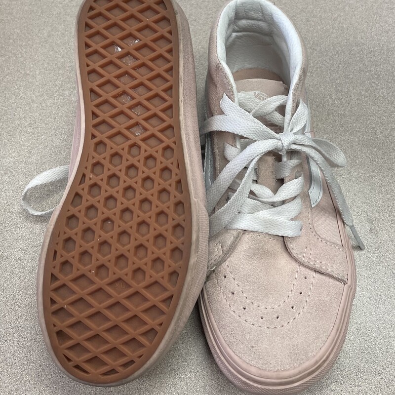 Vans Hightop Suede  Shoes, Pink, Size: 1Y