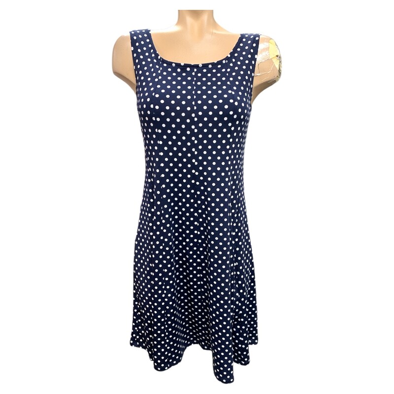 Laura Polka Dots S6, Nvy/whit, Size: S