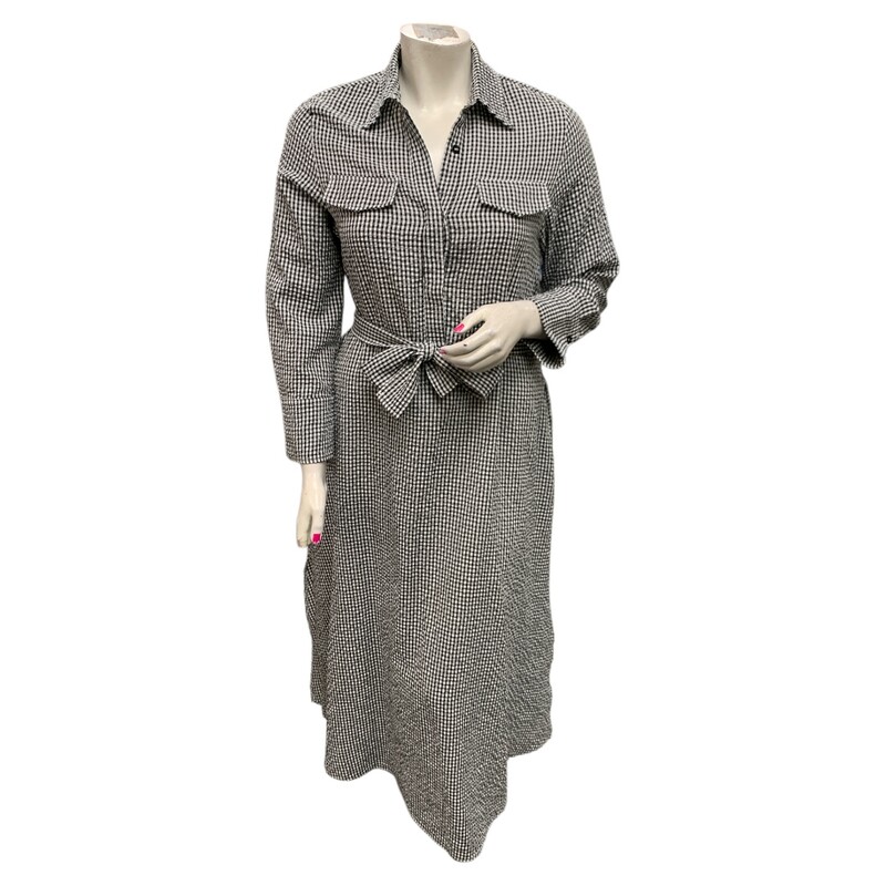 Bailey Long Dress, Blk/whit, Size: L