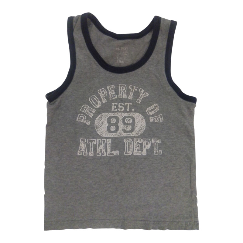 Tank Top: Gray Athl. Dept