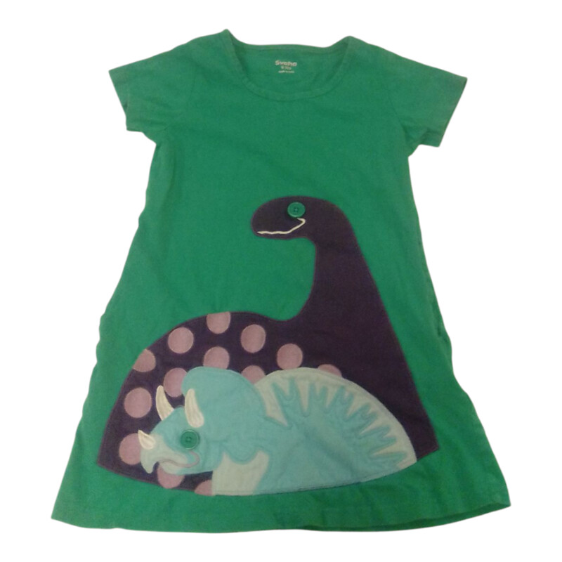 Dress: Green Dinosaur