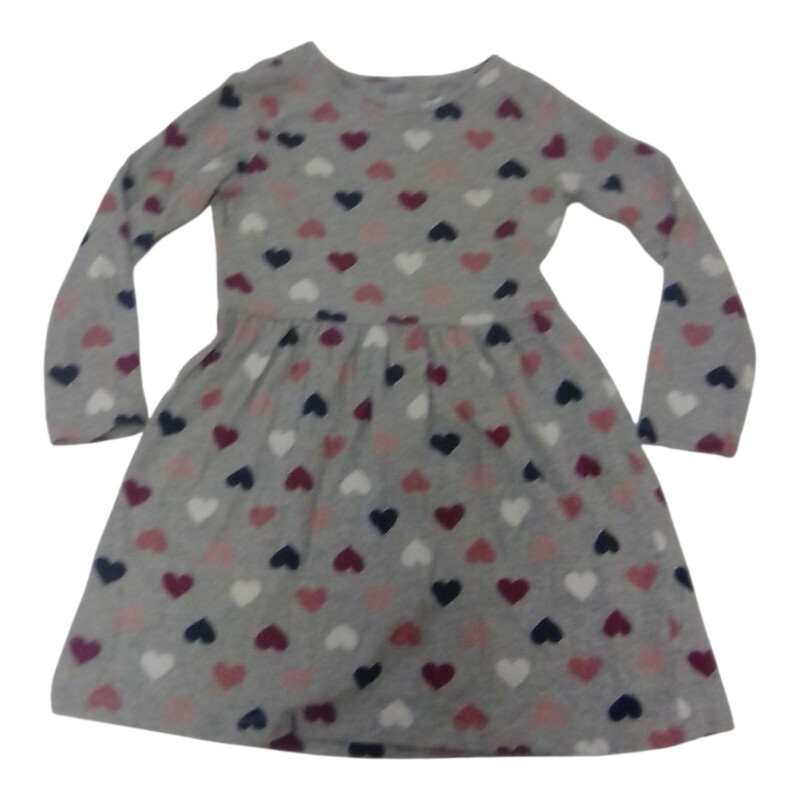 Long Sleeve Dress: Hearts