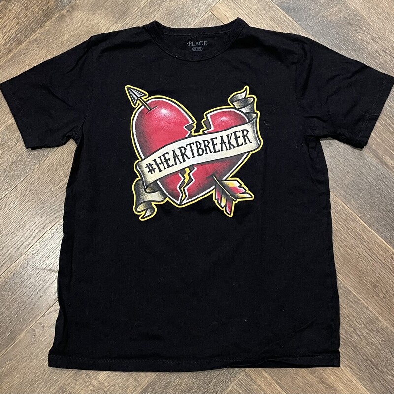 Childrens Place Tee Heart, Multi, Size: 10-12Y