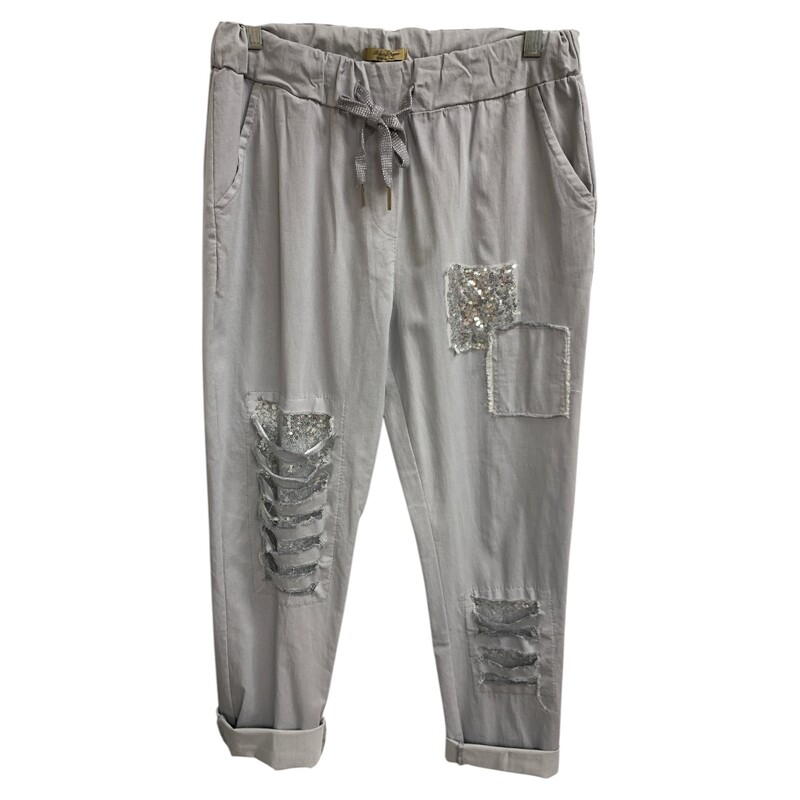 Beyond Capri Made In Ital, Grey, Size: M