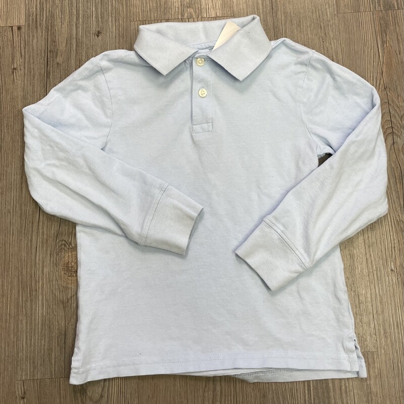 Childrens Place Polo LS, Liteblue, Size: 5-6Y