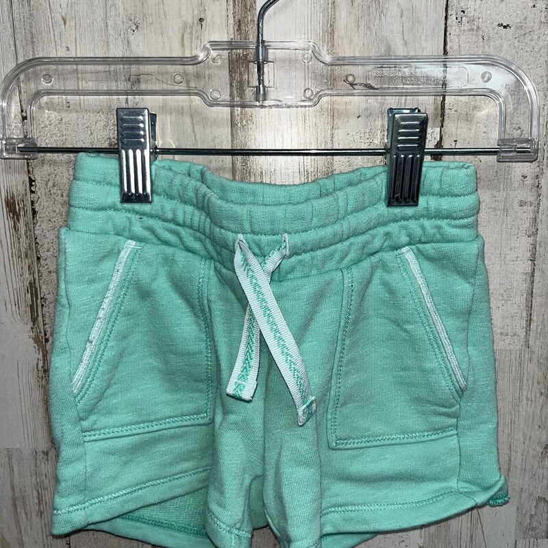 2T Teal Cotton Shorts