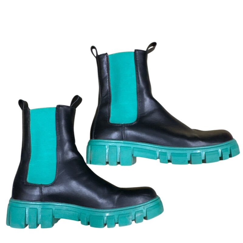 Vero Moda D37, Blk/gren, Size: 6.5
