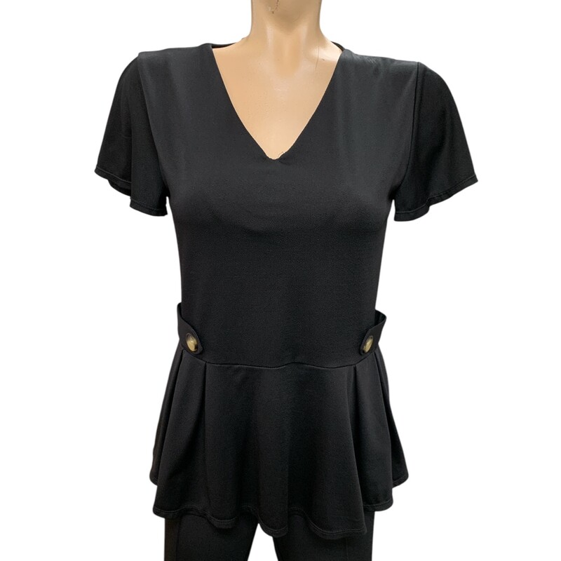 Faith & Joy, Black, Size: S