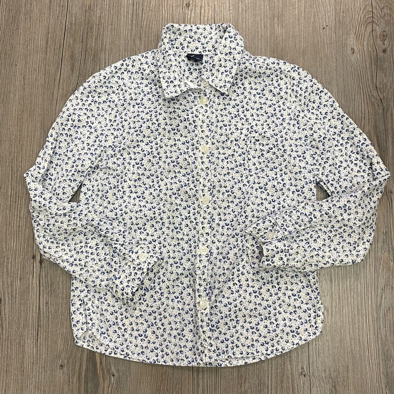 Gap Shirt LS, Floral, Size: 6-7Y
