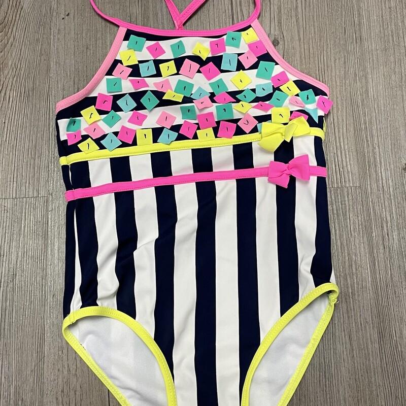 Deux Par Deux Bathing Suit, Multi, Size: 7Y