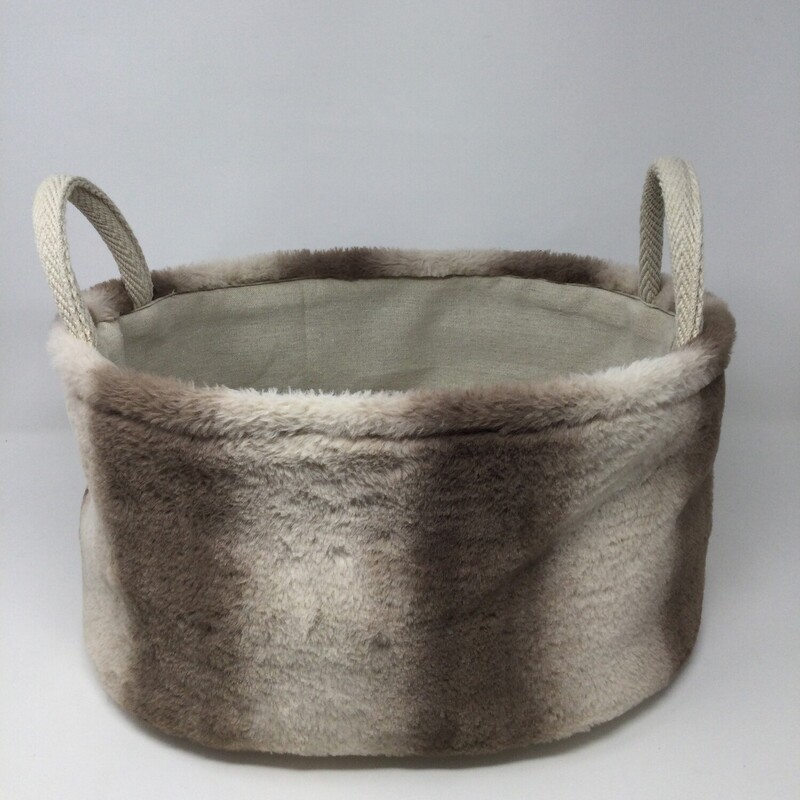 Faux Fur Basket