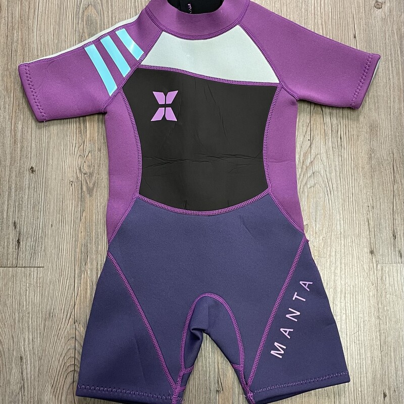 Manta Wet Suit, Purple, Size: 4-5Y