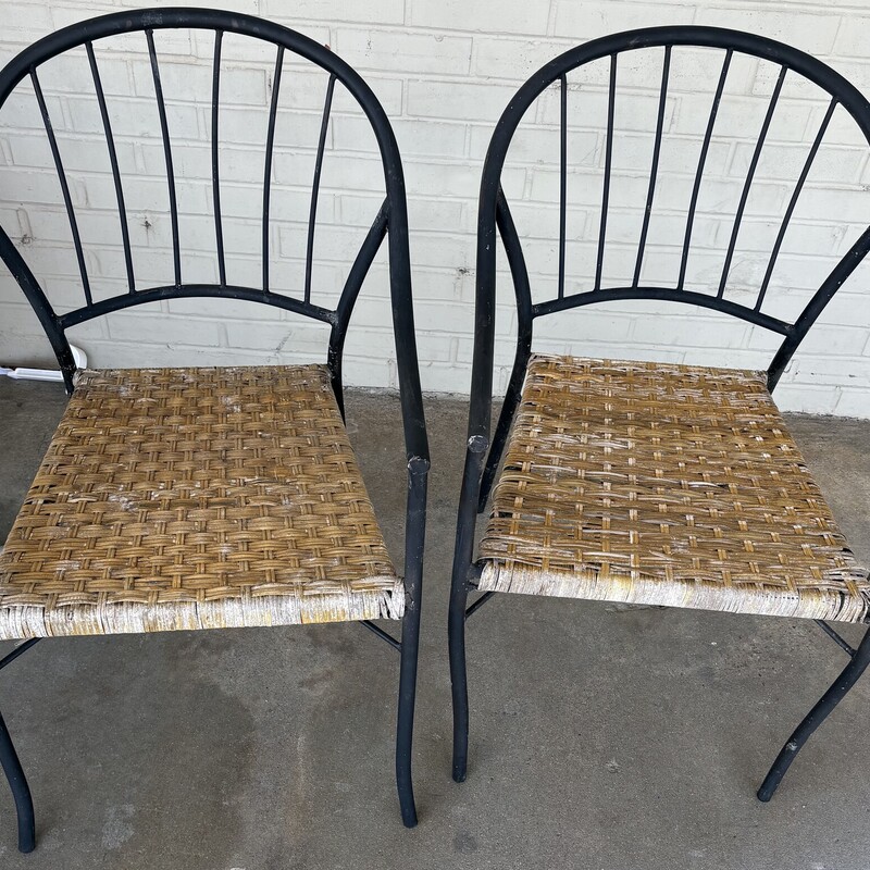 2 Metal Chairs