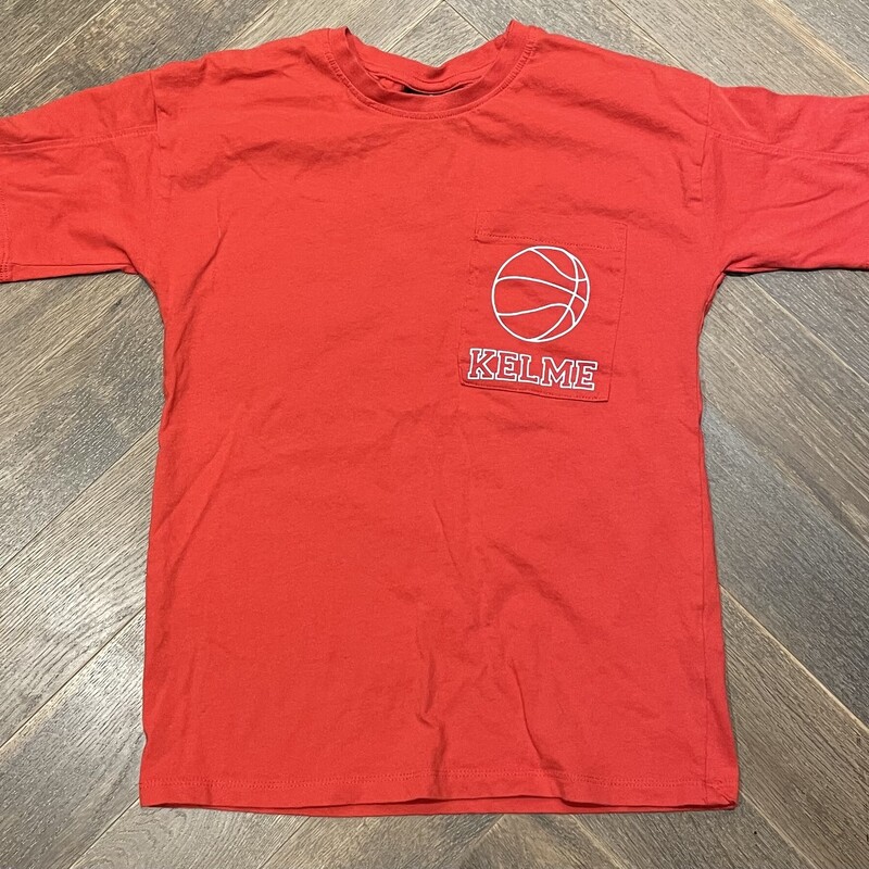 Kelme Tee, Red, Size: 9-10Y