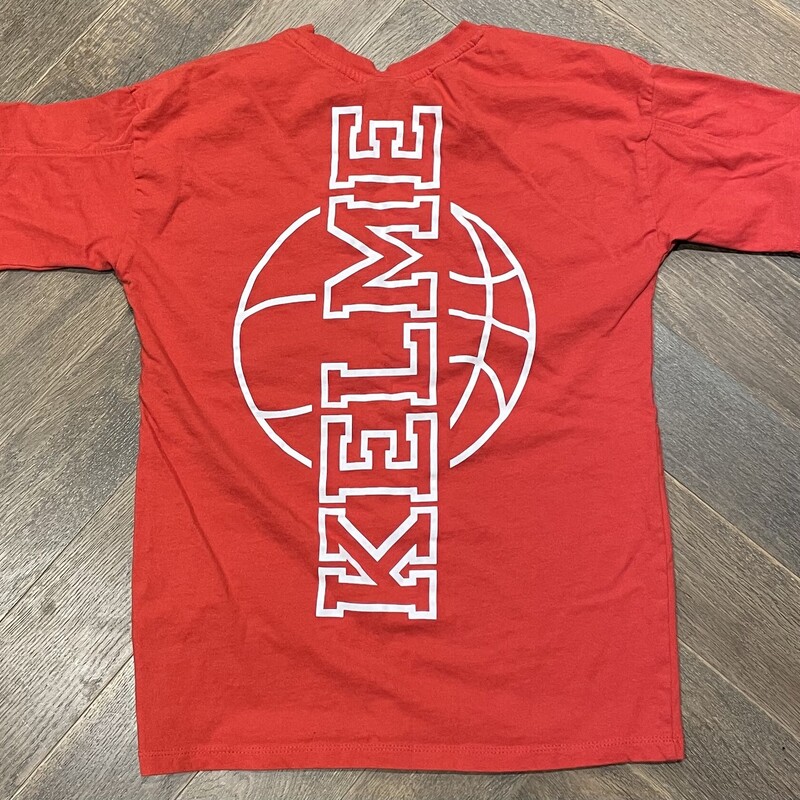 Kelme Tee, Red, Size: 9-10Y